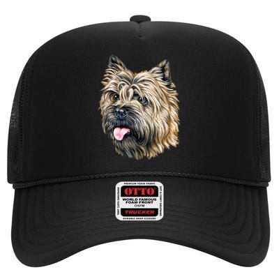 Cairn Terrier High Crown Mesh Back Trucker Hat