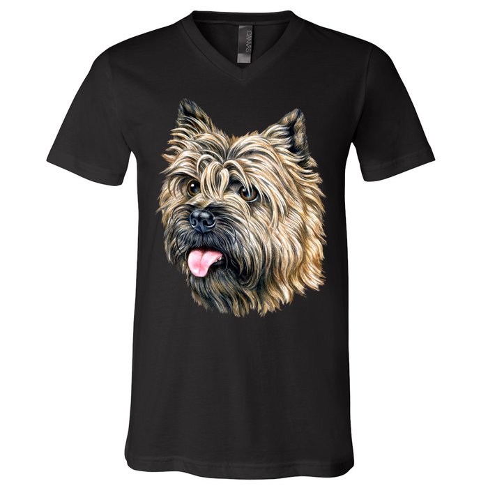 Cairn Terrier V-Neck T-Shirt