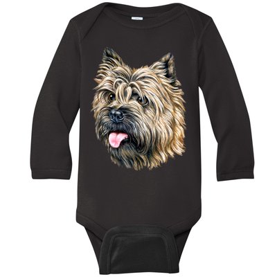 Cairn Terrier Baby Long Sleeve Bodysuit