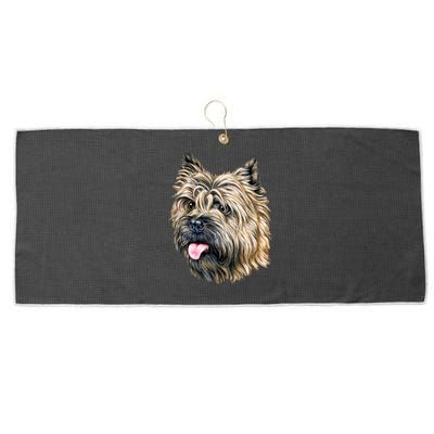 Cairn Terrier Large Microfiber Waffle Golf Towel