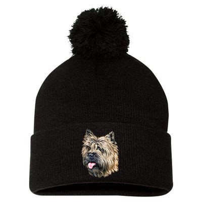 Cairn Terrier Pom Pom 12in Knit Beanie