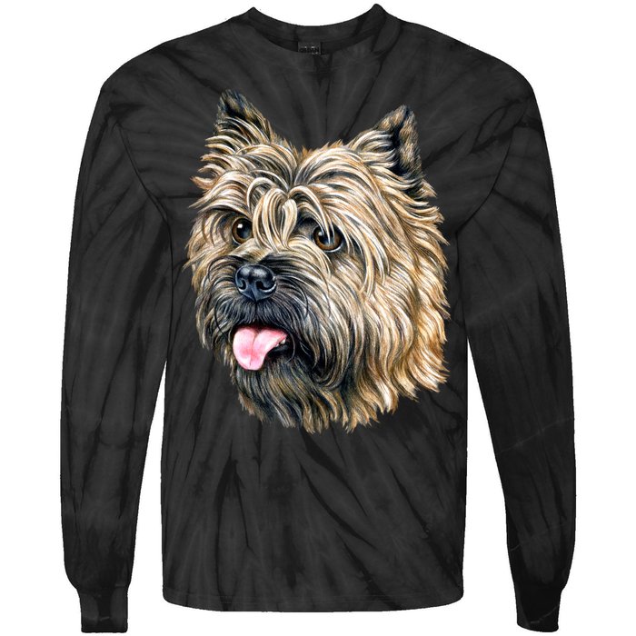 Cairn Terrier Tie-Dye Long Sleeve Shirt