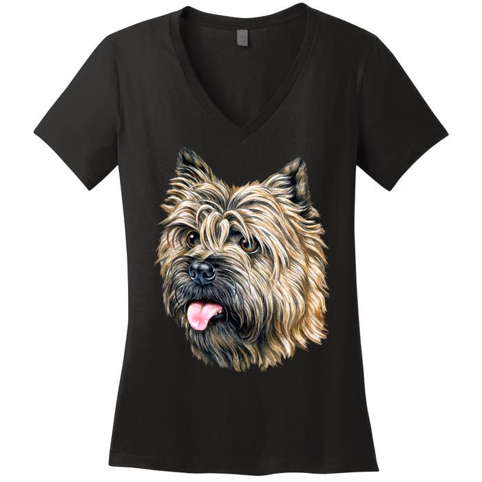 Cairn Terrier Women's V-Neck T-Shirt