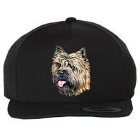 Cairn Terrier Wool Snapback Cap