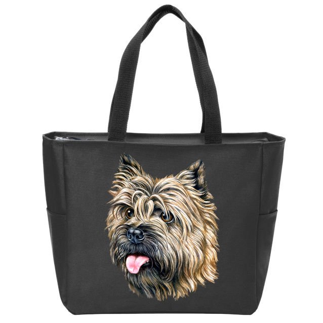 Cairn Terrier Zip Tote Bag