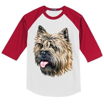 Cairn Terrier Kids Colorblock Raglan Jersey