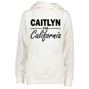 Caitlyn For California  Womens Funnel Neck Pullover Hood