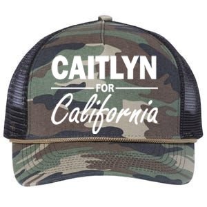 Caitlyn For California  Retro Rope Trucker Hat Cap