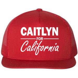 Caitlyn For California  Flat Bill Trucker Hat