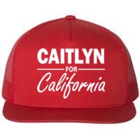 Caitlyn For California  Flat Bill Trucker Hat