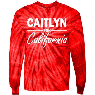 Caitlyn For California  Tie-Dye Long Sleeve Shirt