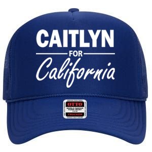 Caitlyn For California  High Crown Mesh Back Trucker Hat