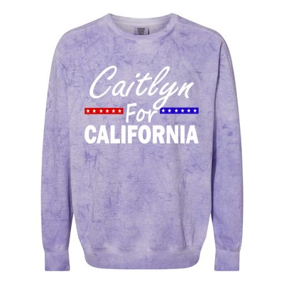 Caitlyn For California Governor Colorblast Crewneck Sweatshirt