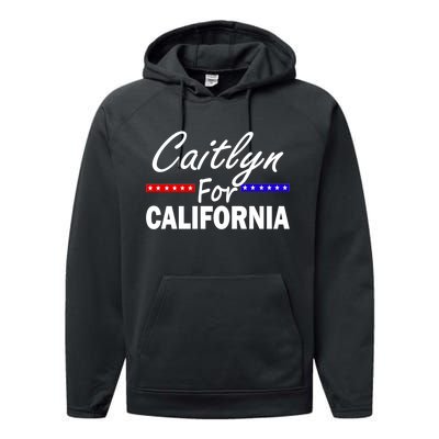 Caitlyn For California Governor Performance Fleece Hoodie