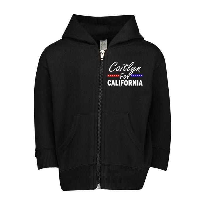 Caitlyn For California Governor Toddler Zip Fleece Hoodie