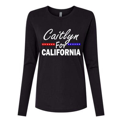 Caitlyn For California Governor Womens Cotton Relaxed Long Sleeve T-Shirt