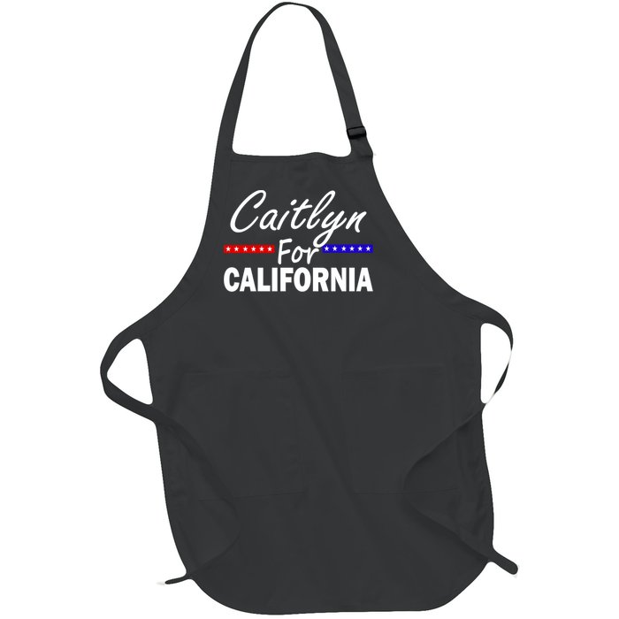 Caitlyn For California Governor Full-Length Apron With Pockets