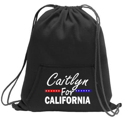 Caitlyn For California Governor Sweatshirt Cinch Pack Bag