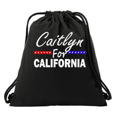 Caitlyn For California Governor Drawstring Bag