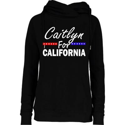 Caitlyn For California Governor Womens Funnel Neck Pullover Hood