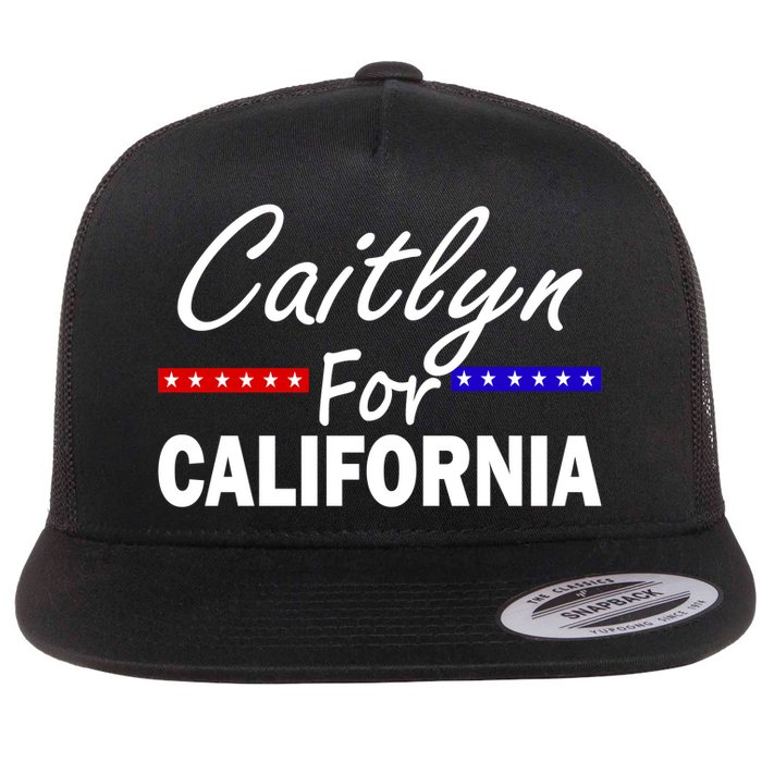 Caitlyn For California Governor Flat Bill Trucker Hat