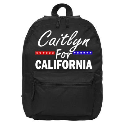 Caitlyn For California Governor 16 in Basic Backpack