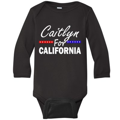 Caitlyn For California Governor Baby Long Sleeve Bodysuit