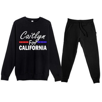 Caitlyn For California Governor Premium Crewneck Sweatsuit Set