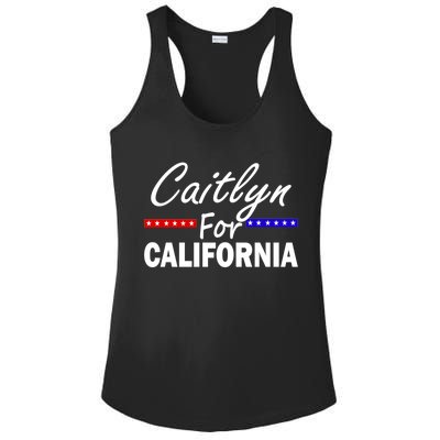 Caitlyn For California Governor Ladies PosiCharge Competitor Racerback Tank