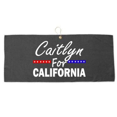 Caitlyn For California Governor Large Microfiber Waffle Golf Towel