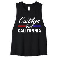 Caitlyn For California Governor Women's Racerback Cropped Tank