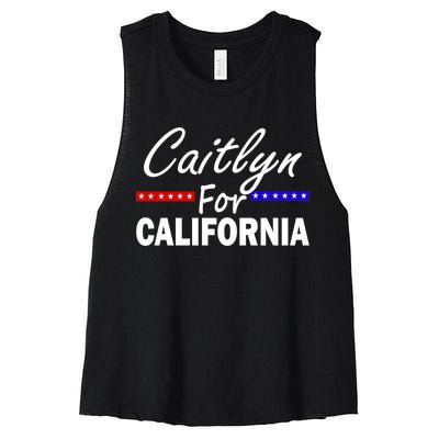 Caitlyn For California Governor Women's Racerback Cropped Tank