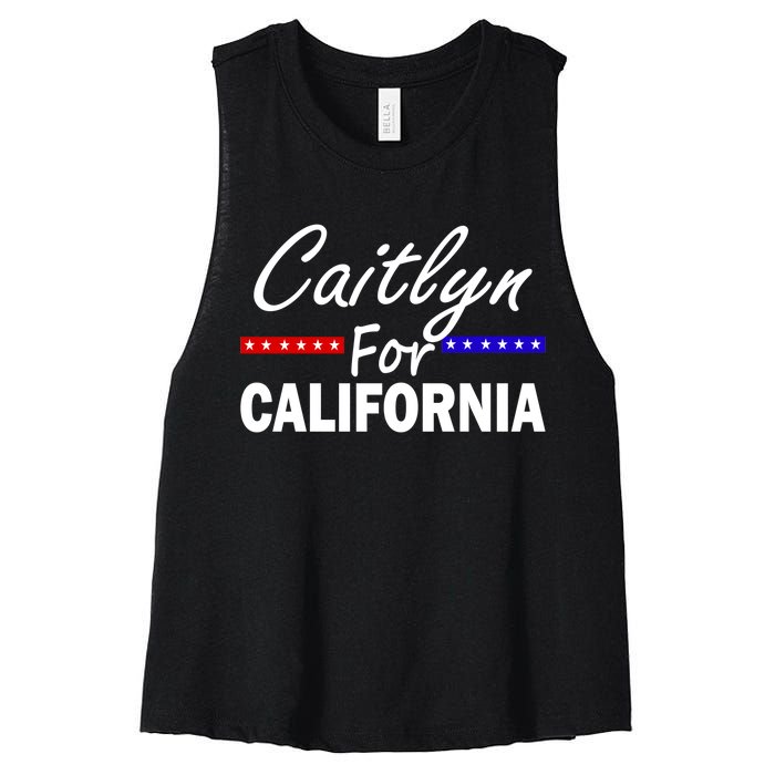 Caitlyn For California Governor Women's Racerback Cropped Tank