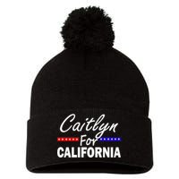 Caitlyn For California Governor Pom Pom 12in Knit Beanie