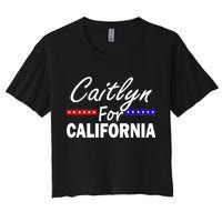 Caitlyn For California Governor Women's Crop Top Tee