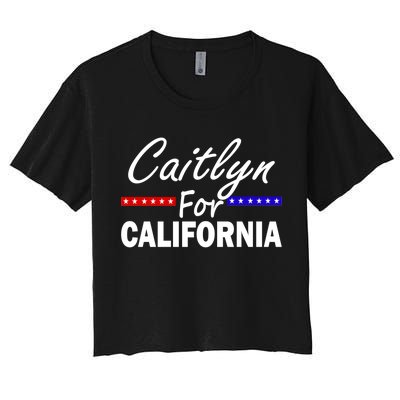 Caitlyn For California Governor Women's Crop Top Tee