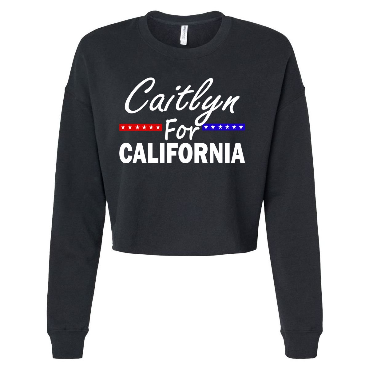 Caitlyn For California Governor Cropped Pullover Crew