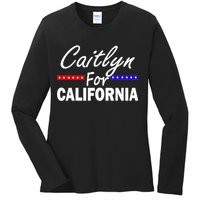 Caitlyn For California Governor Ladies Long Sleeve Shirt