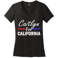 Caitlyn For California Governor Women's V-Neck T-Shirt