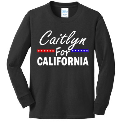 Caitlyn For California Governor Kids Long Sleeve Shirt