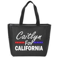 Caitlyn For California Governor Zip Tote Bag