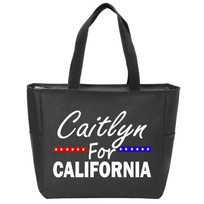 Caitlyn For California Governor Zip Tote Bag