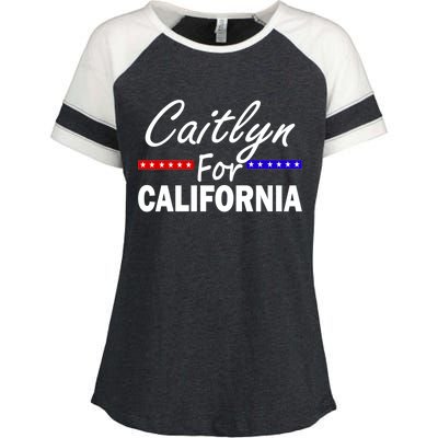 Caitlyn For California Governor Enza Ladies Jersey Colorblock Tee