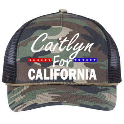 Caitlyn For California Governor Retro Rope Trucker Hat Cap