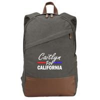 Caitlyn For California Governor Cotton Canvas Backpack