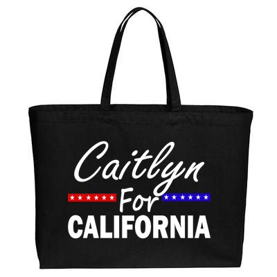 Caitlyn For California Governor Cotton Canvas Jumbo Tote