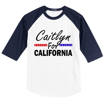 Caitlyn For California Governor Baseball Sleeve Shirt