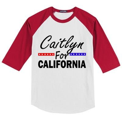 Caitlyn For California Governor Kids Colorblock Raglan Jersey