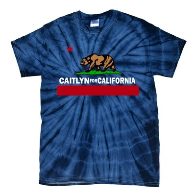 Caitlyn For California Governor Jenner Cali Flag Tie-Dye T-Shirt