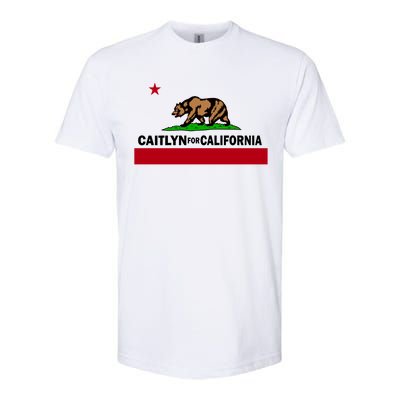 Caitlyn For California Governor Jenner Cali Flag Softstyle® CVC T-Shirt